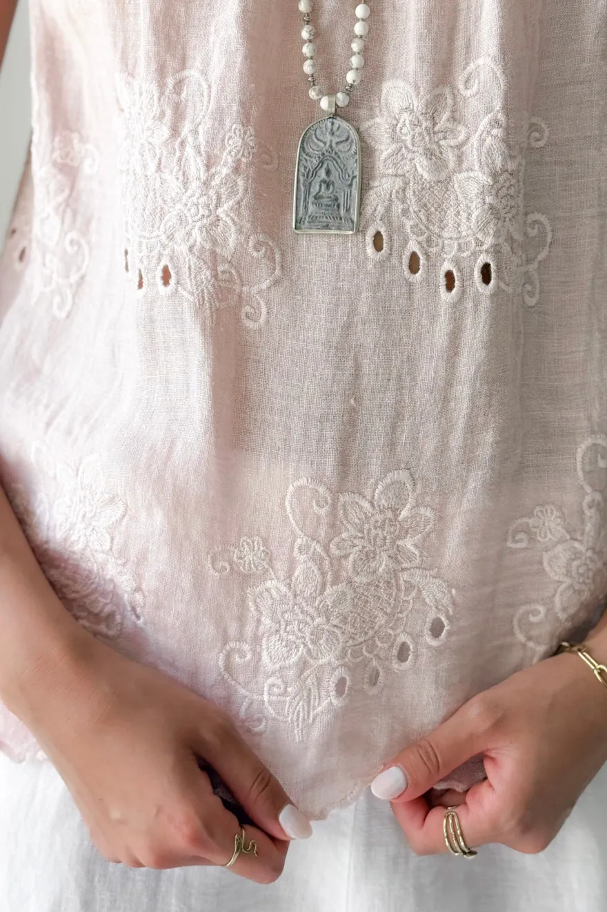 Cici pellavatoppi, light pink