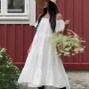 Cocomaya puuvillamekko, valkoinen