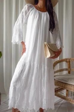 Daisy Dreams silkkiviskoosimekko, valkoinen