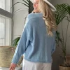 Dalia puuvillaneuletakki, vaaleansininen