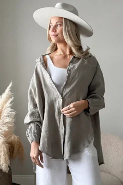 Easy Days pellavapaita, taupe