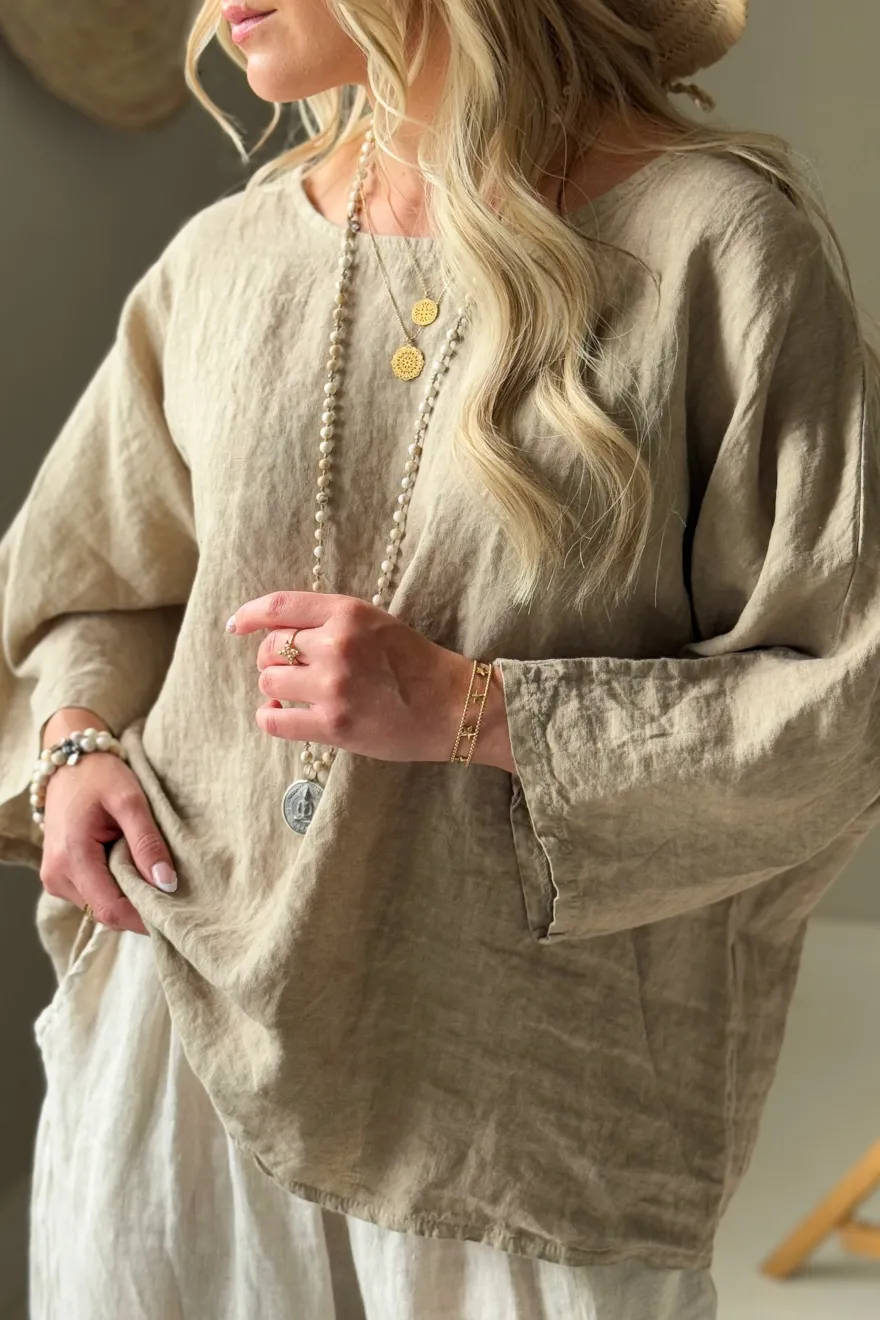 Edell pellavapaita, cashmere