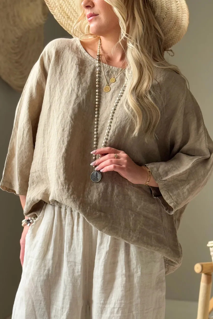 Edell pellavapaita, cashmere