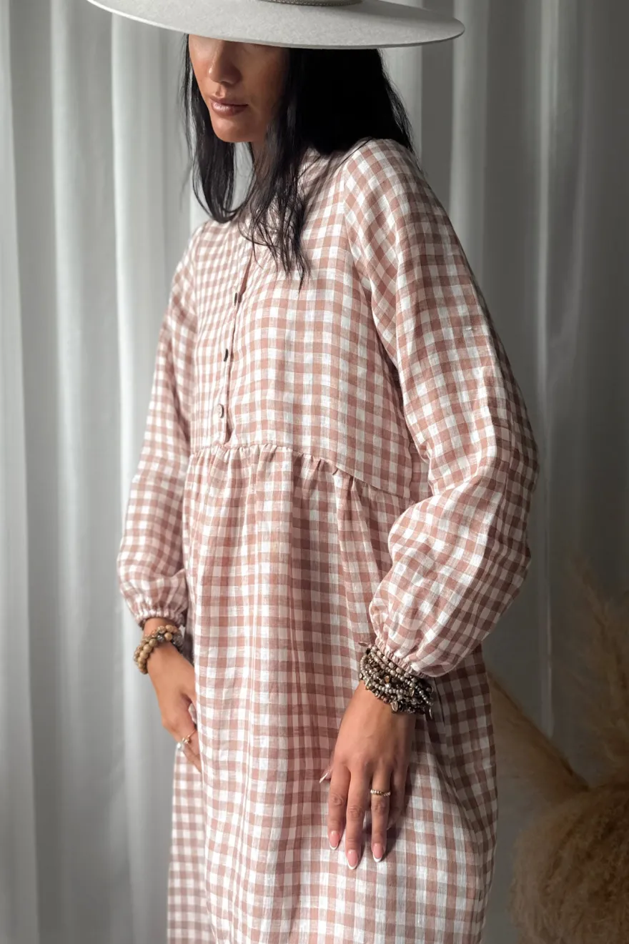 Editha pellavamekko, pepperosa check