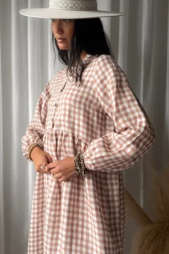 Editha pellavamekko, pepperosa check