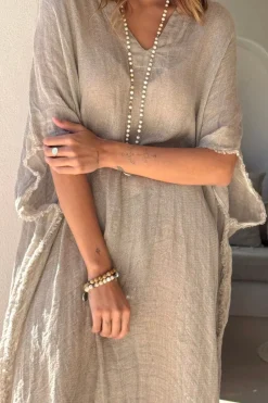 Esme mesh pellavakaftaani, cashmere