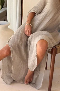 Esme mesh pellavakaftaani, cashmere