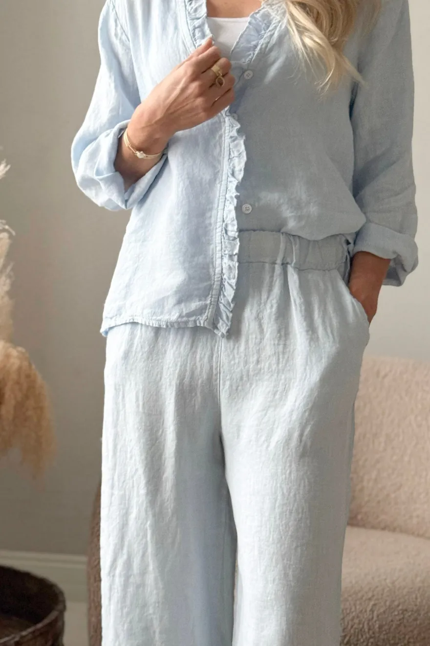 Essie pellavapaita, vaaleansininen