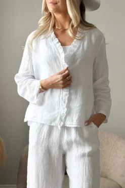 Essie pellavapaita, valkoinen