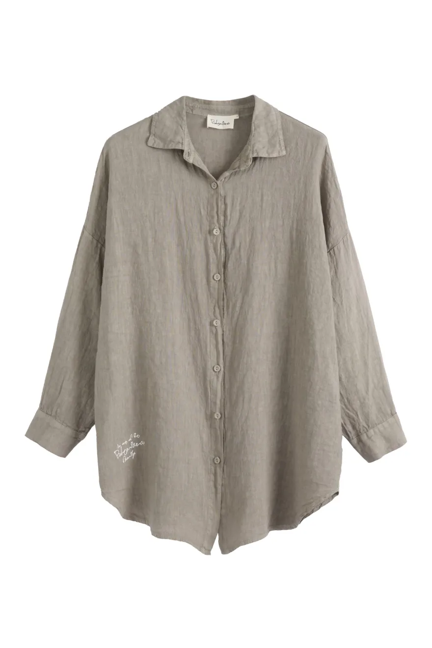 Everyday pellavapaita, taupe