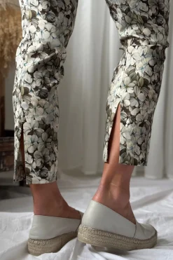 Fimi stretch housut, flower chocolat