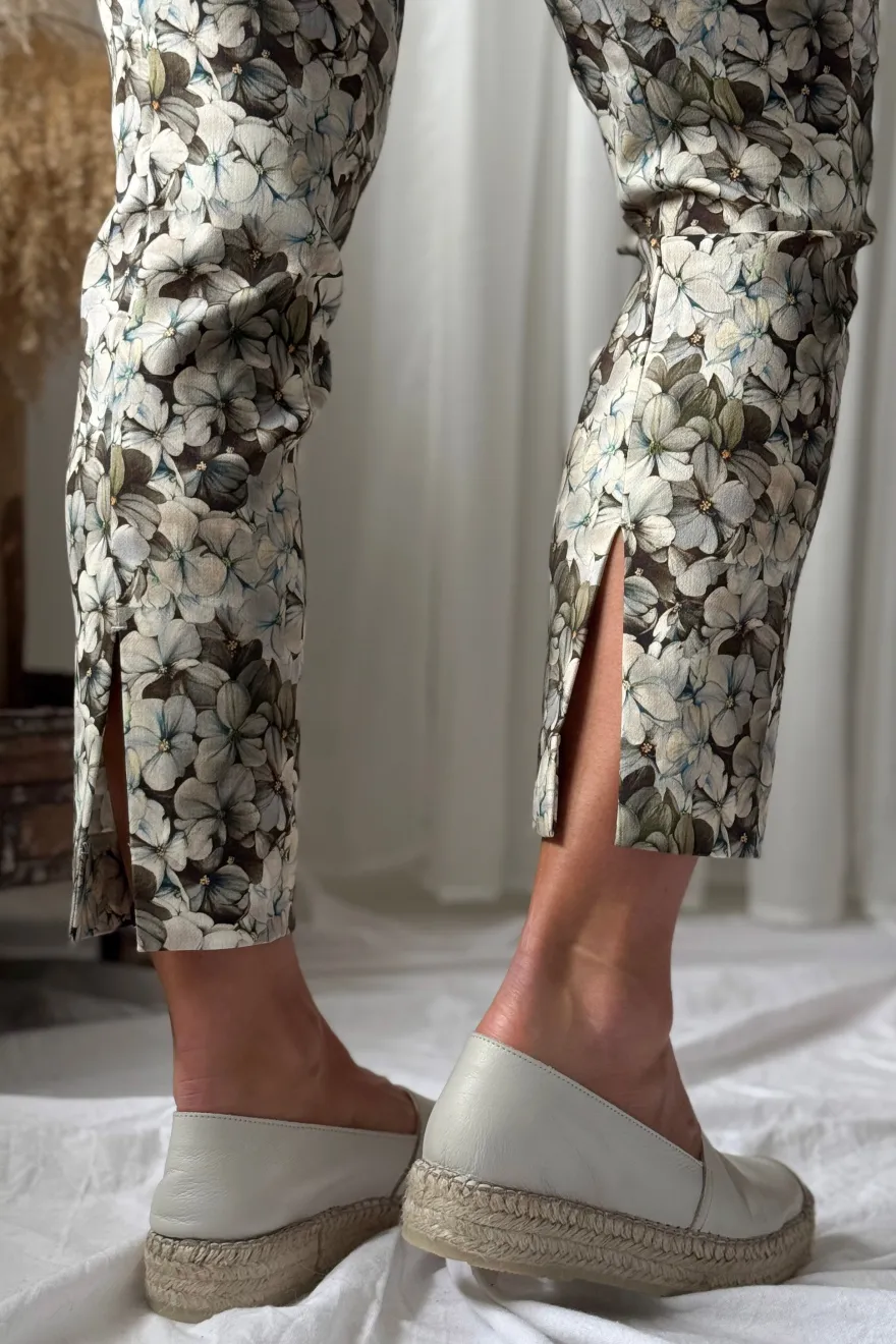 Fimi stretch housut, flower chocolat