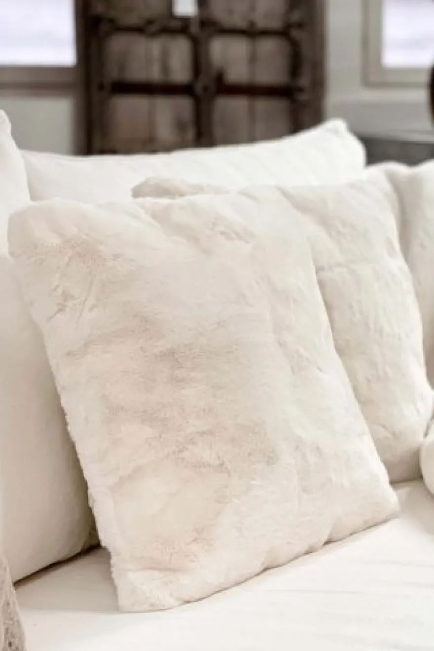 Fluffy karvatyyny, ivory