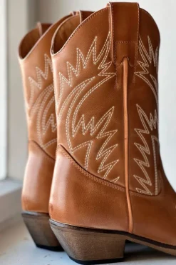 Frances bootsit, dark tan