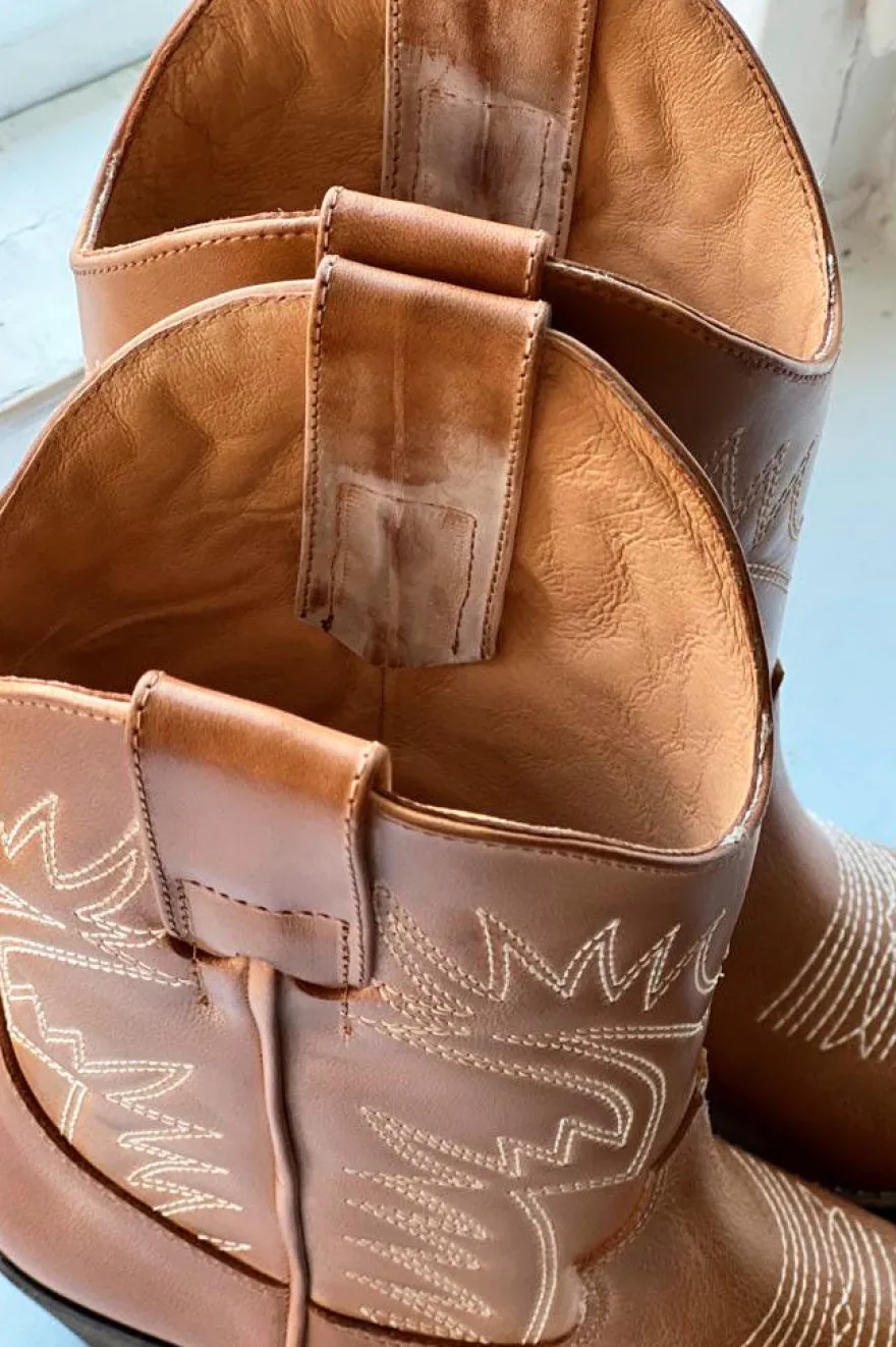 Frances bootsit, dark tan