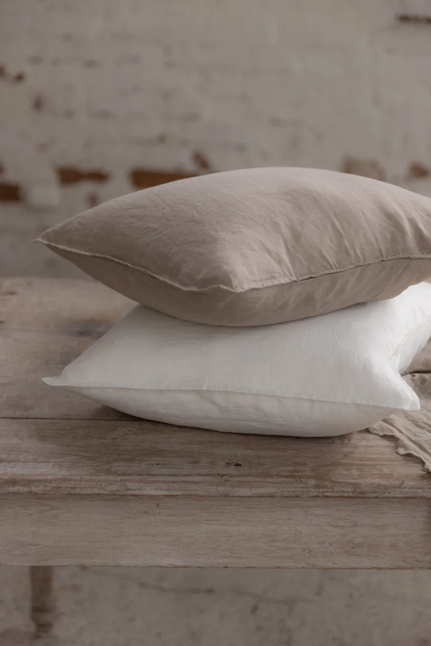 French Country pellavatyynynpäällinen 50x50, antique white