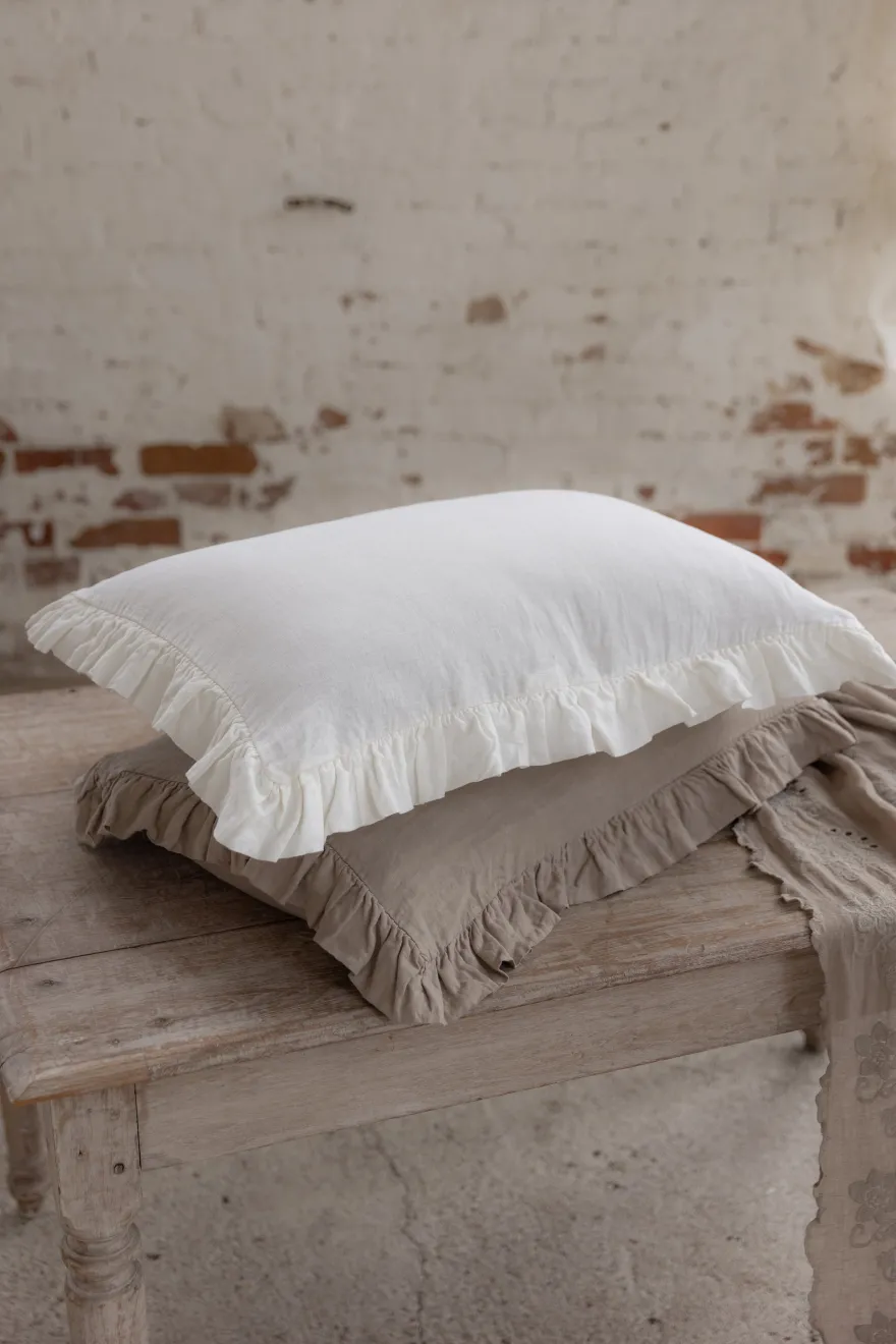 Frill pellavatyynyliina, cashmere