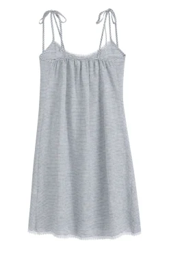 Hanko pellavamekko, blue stripe
