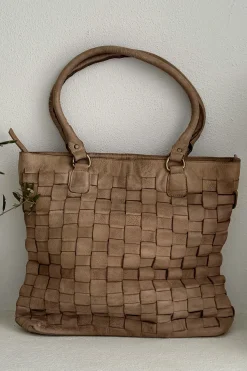 Helen olkalaukku, taupe antique