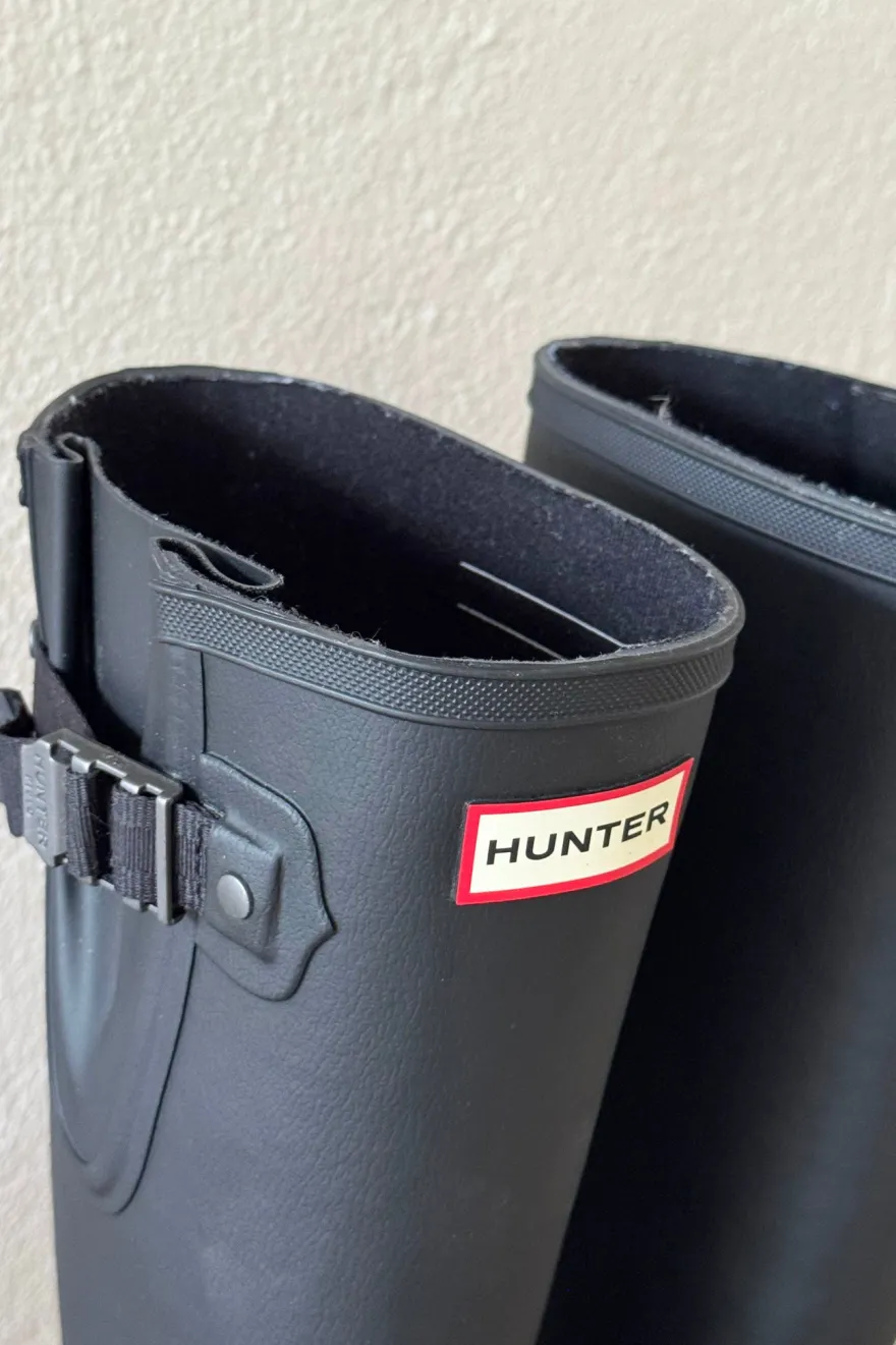 Hunter adjustable downpour kumisaappaat, musta