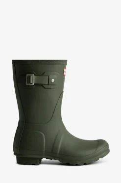 Hunter original short kumisaappaat, tumma oliivi