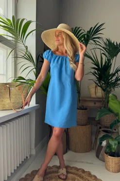 Isabel pellavamekko, heavenly blue