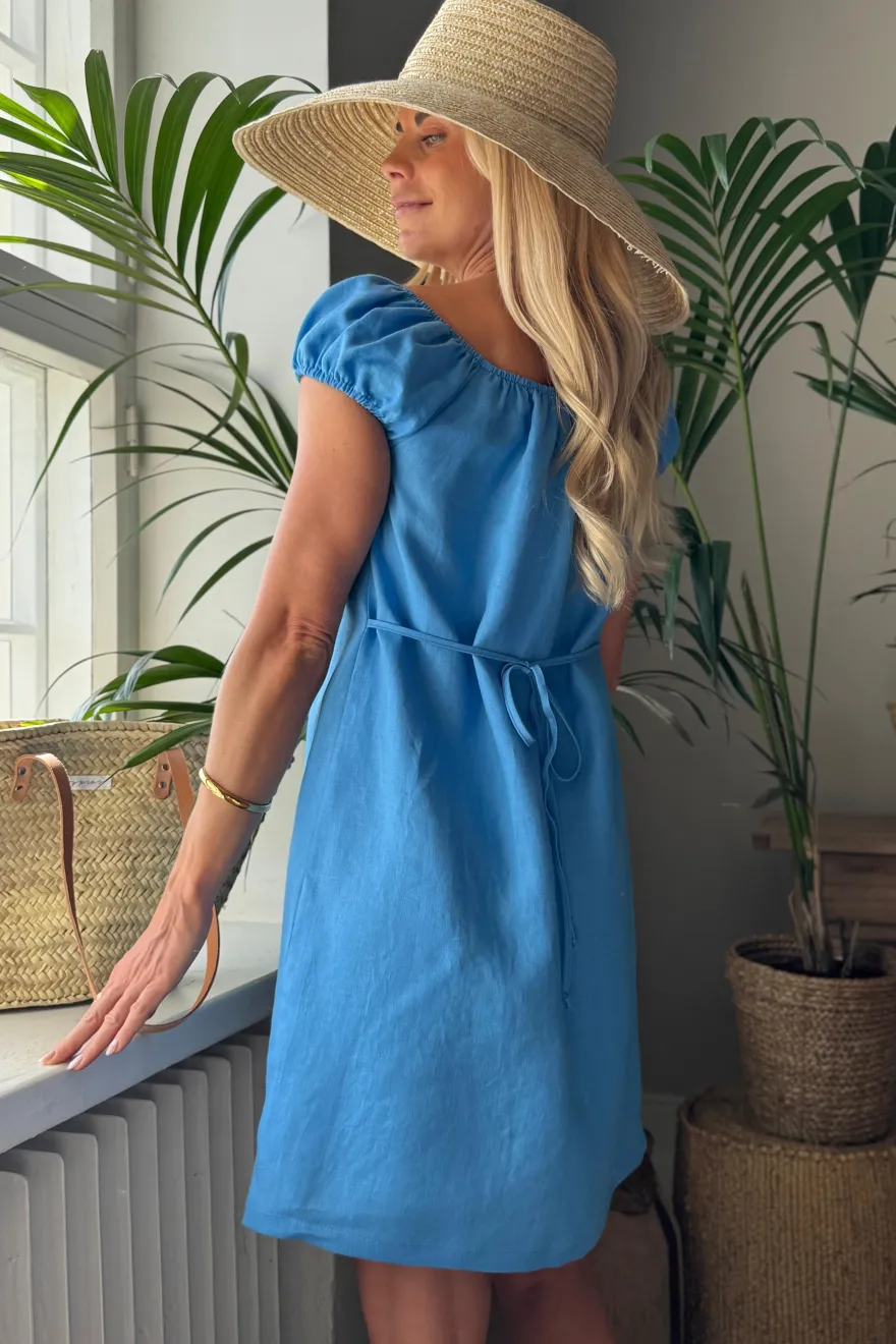 Isabel pellavamekko, heavenly blue