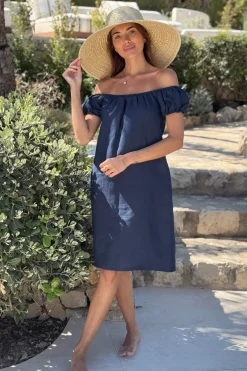 Isabel pellavamekko, navy