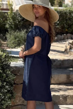 Isabel pellavamekko, navy