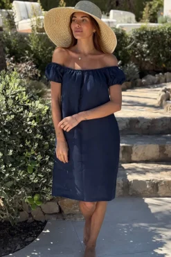 Isabel pellavamekko, navy