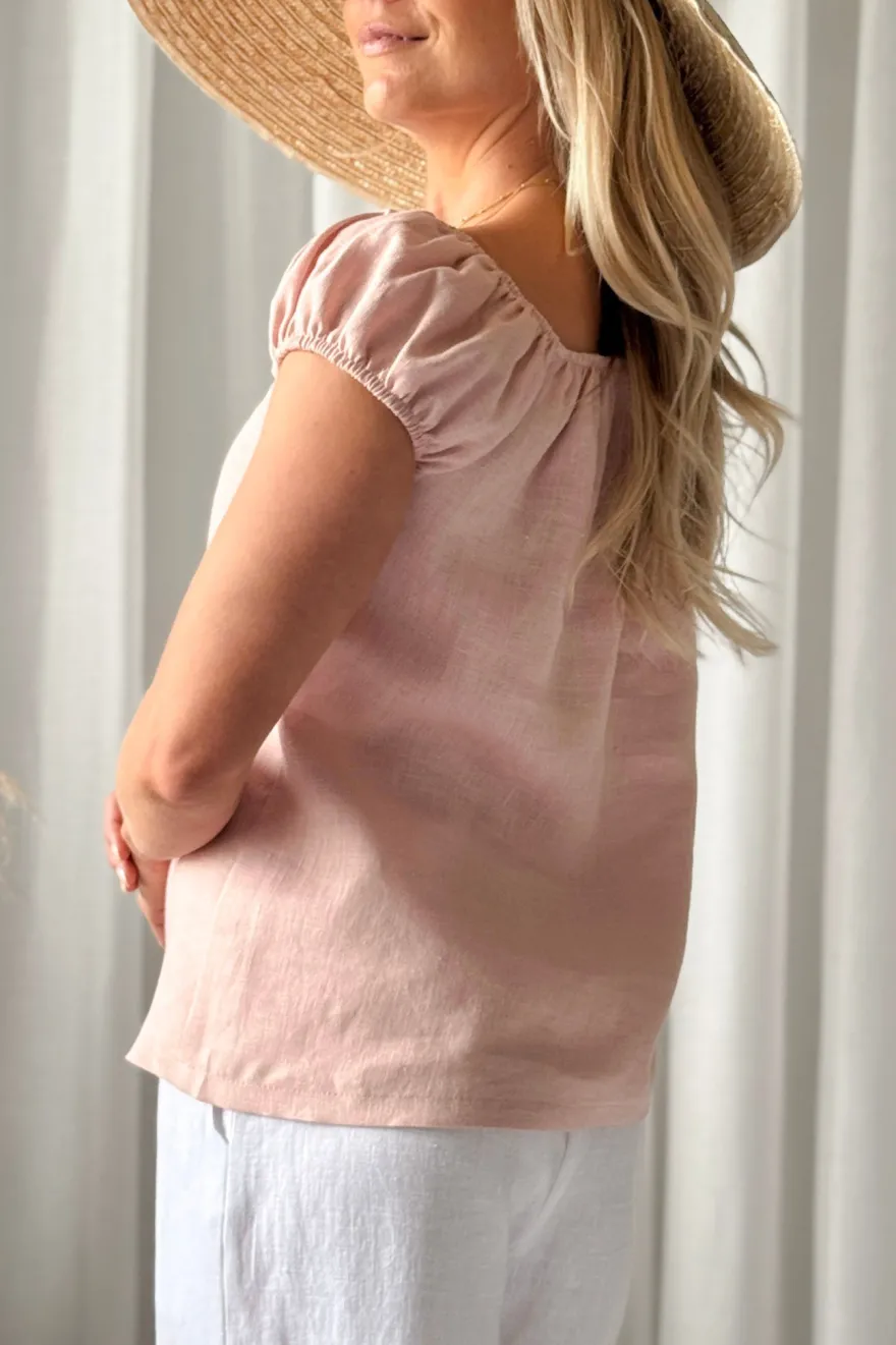 Isabel pellavapaita, sorbet pink