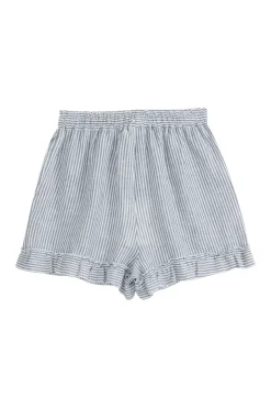 Isolde pellavashortsit, blue stripe