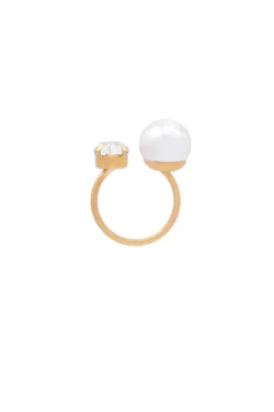 Ivy sormus, white pearl