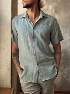 Johan pellavapaita, pastel vihreä