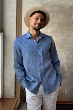 John pellavapaita, denim blue