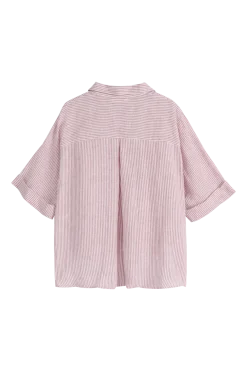 Junette pellavapaita, pink stripe
