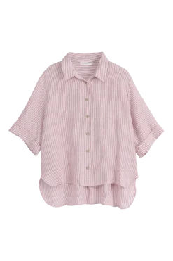 Junette pellavapaita, pink stripe