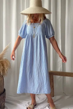 La Brisa puuvillamekko, sininen