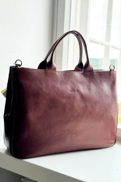 Laptop tote olkalaukku, mokka