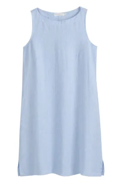 Less is More pellavamekko, oxford blue