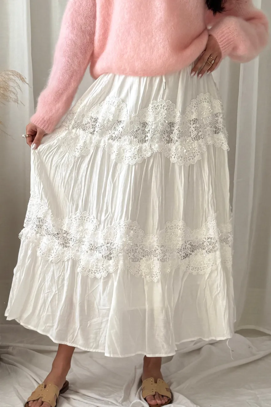 Lovely Lace hame, valkoinen