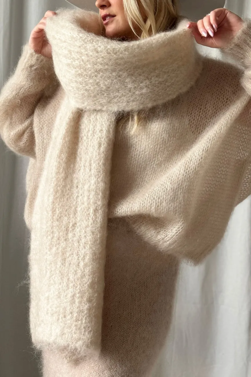 Magic mohairhuivi, beige