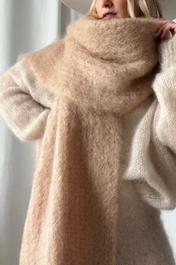 Magic mohairhuivi, caramel
