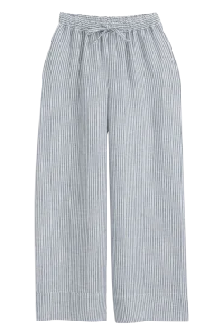 Mallorca pellavahousut, blue stripe
