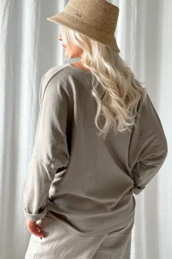 Miley puuvillapaita, taupe