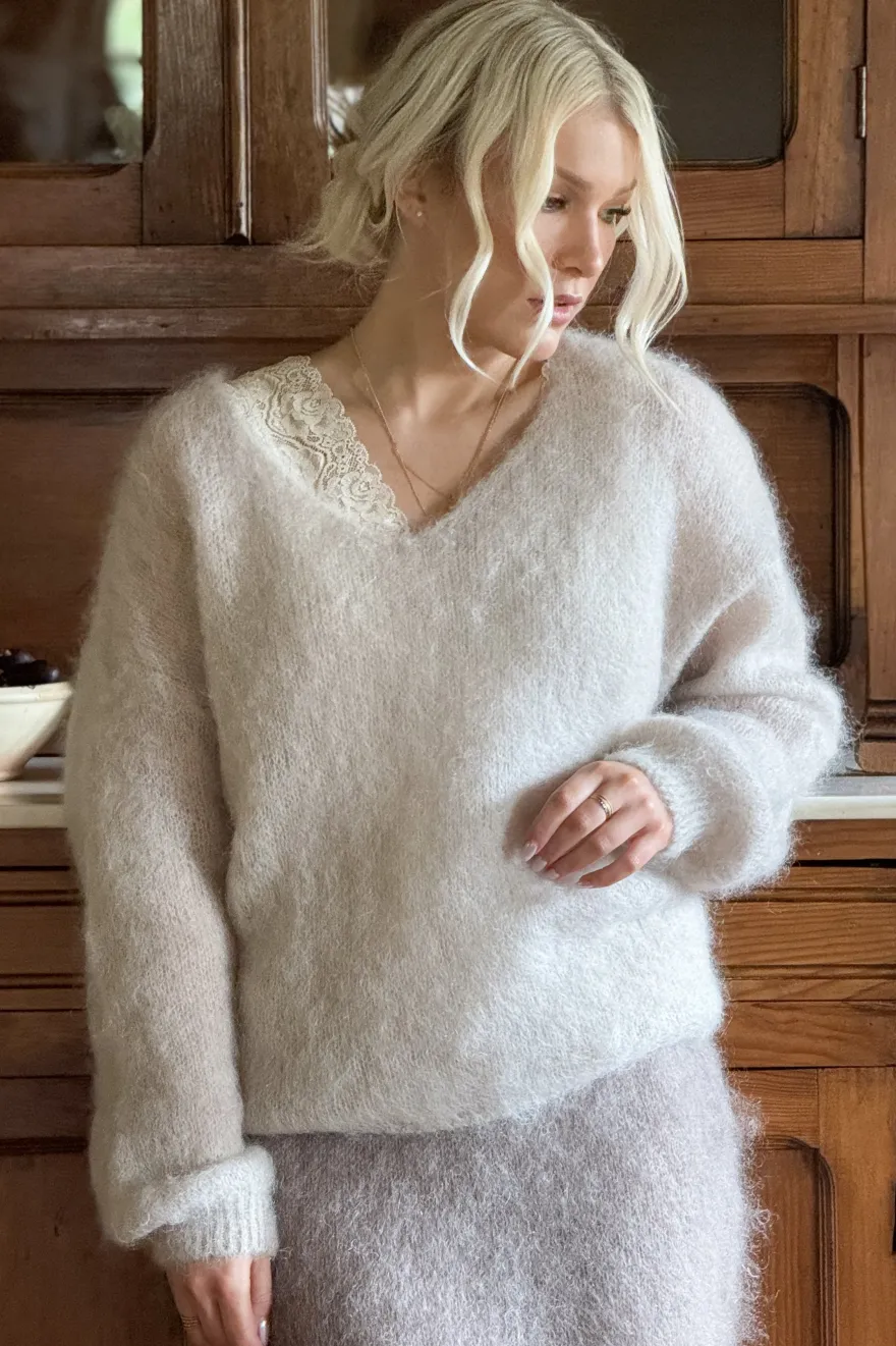 Mohair heaven neule, beige