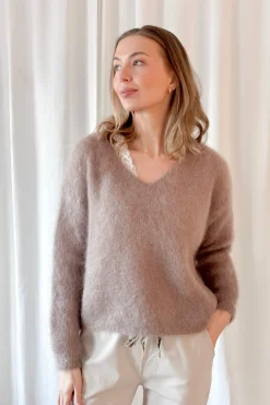 Mohair heaven neule, taupe