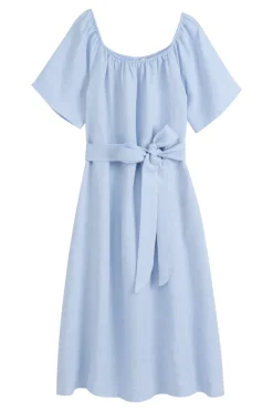 Moraira pellavamekko, oxford blue