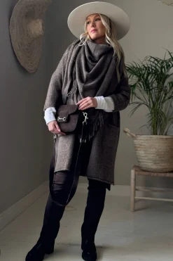 Nolan neulehuivi, taupe