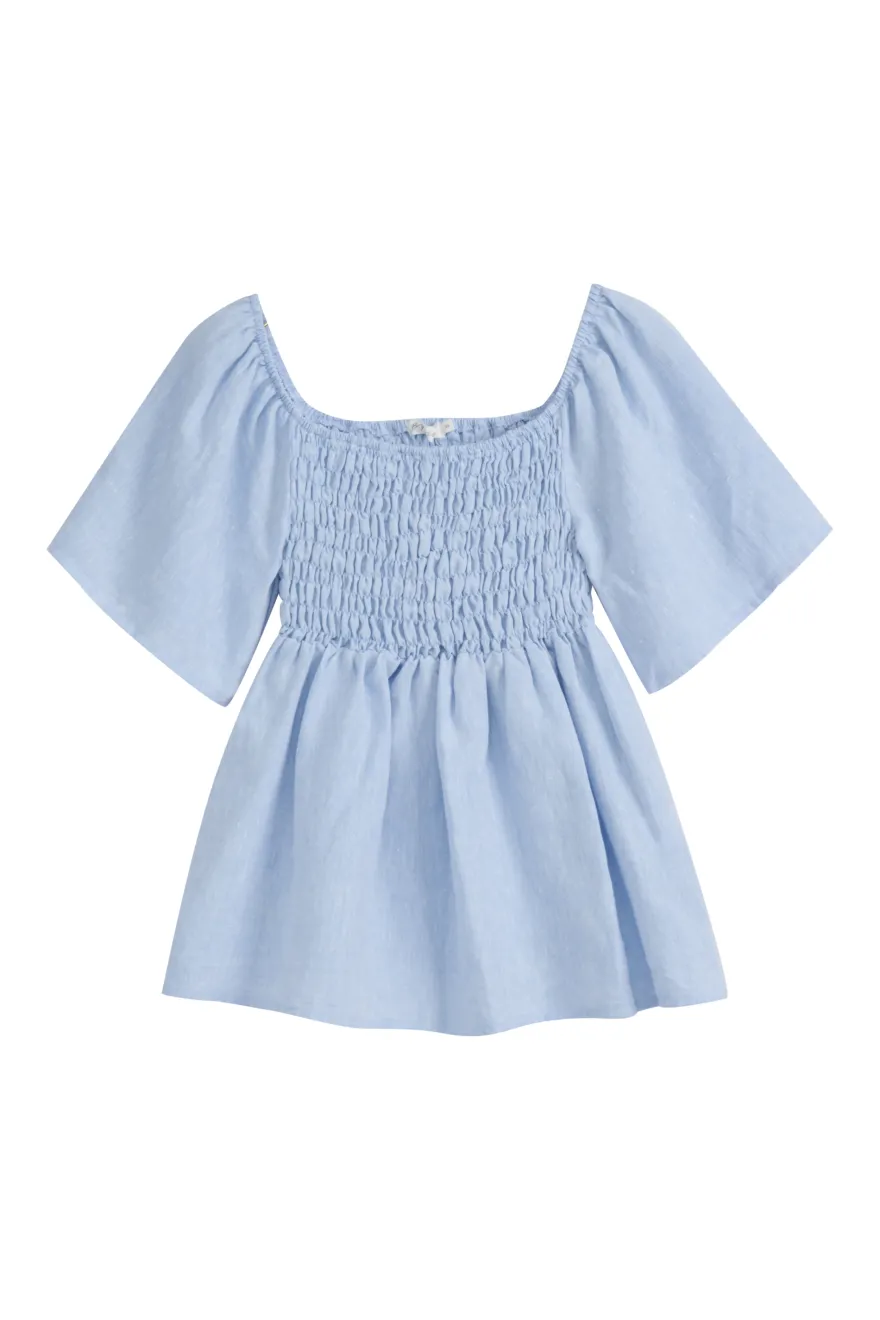 Oaklyn pellavapaita, oxford blue